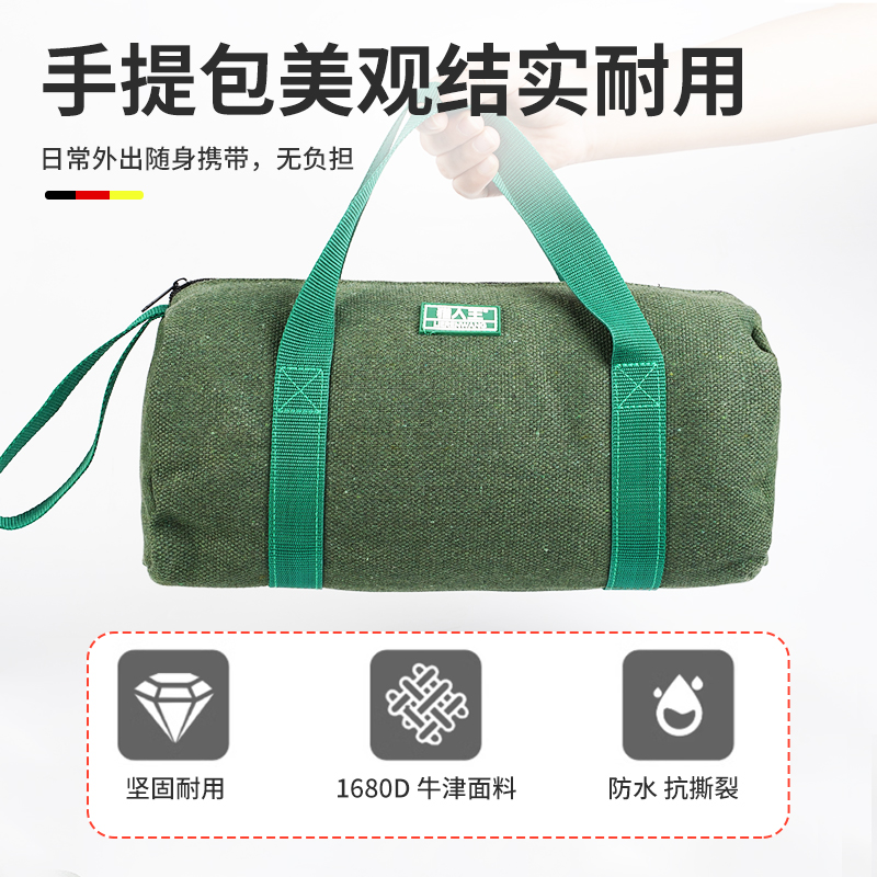 Kit de herramientas grueso bolsa de lona resistente al desgaste electricista carpintería paquete de reparación de automóviles bolsa de hardware bolsa de almacenamiento