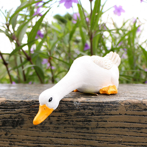 Simulation animal water-absorbing duck ornaments resin crafts garden ornaments courtyard layout pool fish pond landscaping