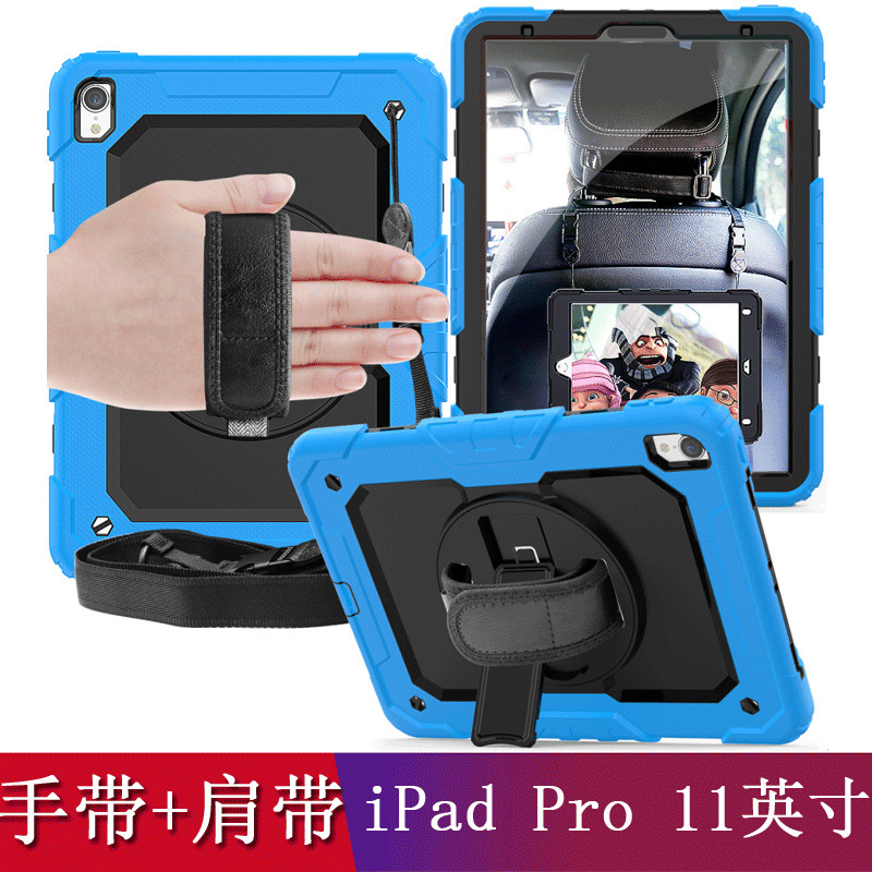 For iPad Pro 11 inch drop-resistant silicone case 2018 A1979 A1980 protective case hand strap