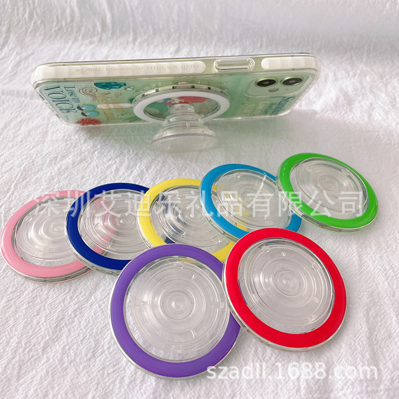 透明マグネット式エアバッグスタンド一体型マグネット式ホルダーのカバーは、交換できるマグネット式携帯電話ホルダーです。