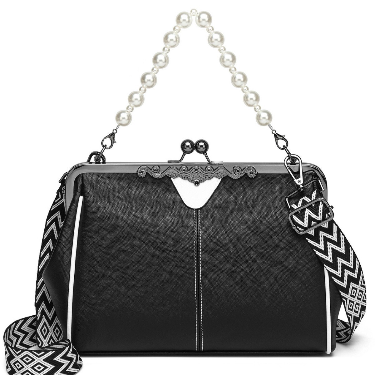 Foreign Trade Women's Bags 2025 New European and American Fashion Retro Versatile Handbag Spanish Clip Bag Single Shoulder Crossbody Bag