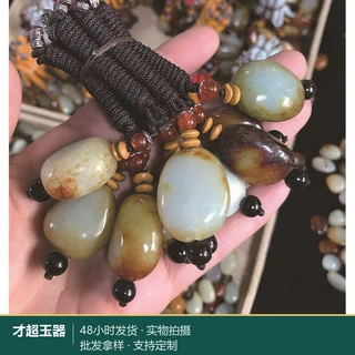 和田玉籽料吊坠 马年 原石 毛衣链 商务馈赠 日常佩戴 现货批发