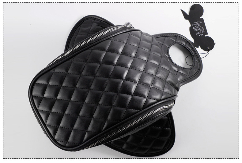 Motorcycle Harley 883 Fuel Tank Bag Retro Solid Color Locomotive Bag Motorcycle Strong Magnetic Fuel Tank Bag Travel Bag