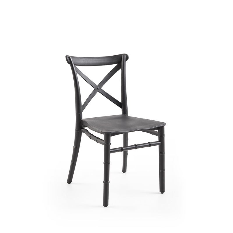 PP silla de horquilla simple estilo hogar silla de bambú para niños cafetería creativa color silla de comedor taburetes de plástico grueso