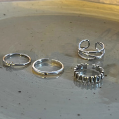 Minimalist Retro Versatile Open Ring for Women, Personality and Quality, Unique Design, Ins Cool and Cold Style, Index Ring, Trendy and Cool