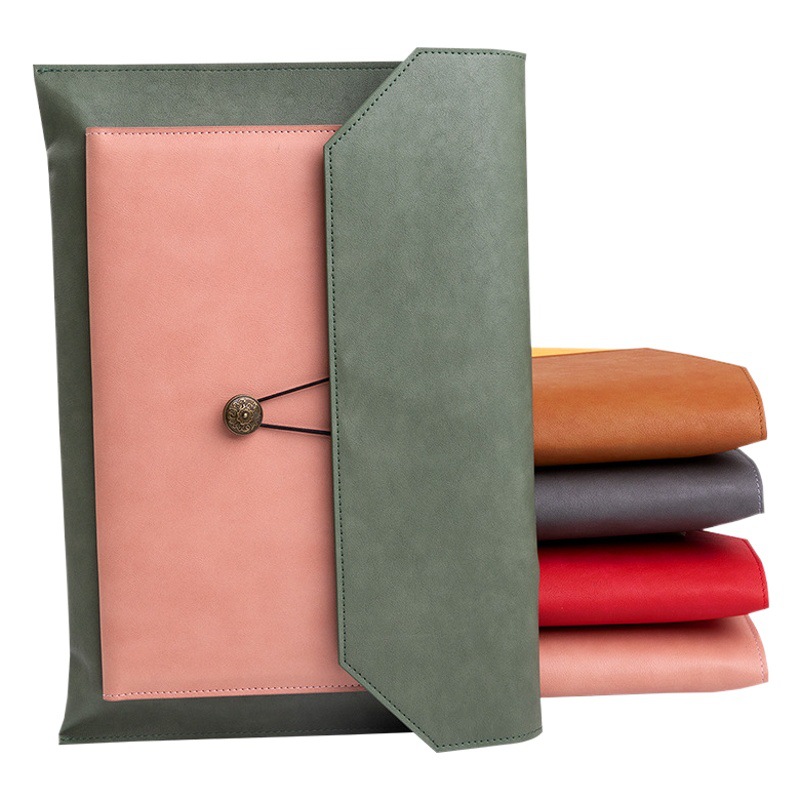 Bolsa de archivo de cuero especial transfronteriza Bolsa de archivo de papel A4 Bolsa de carpeta de archivos Información Maletín de negocios Bolsa de almacenamiento de facturas