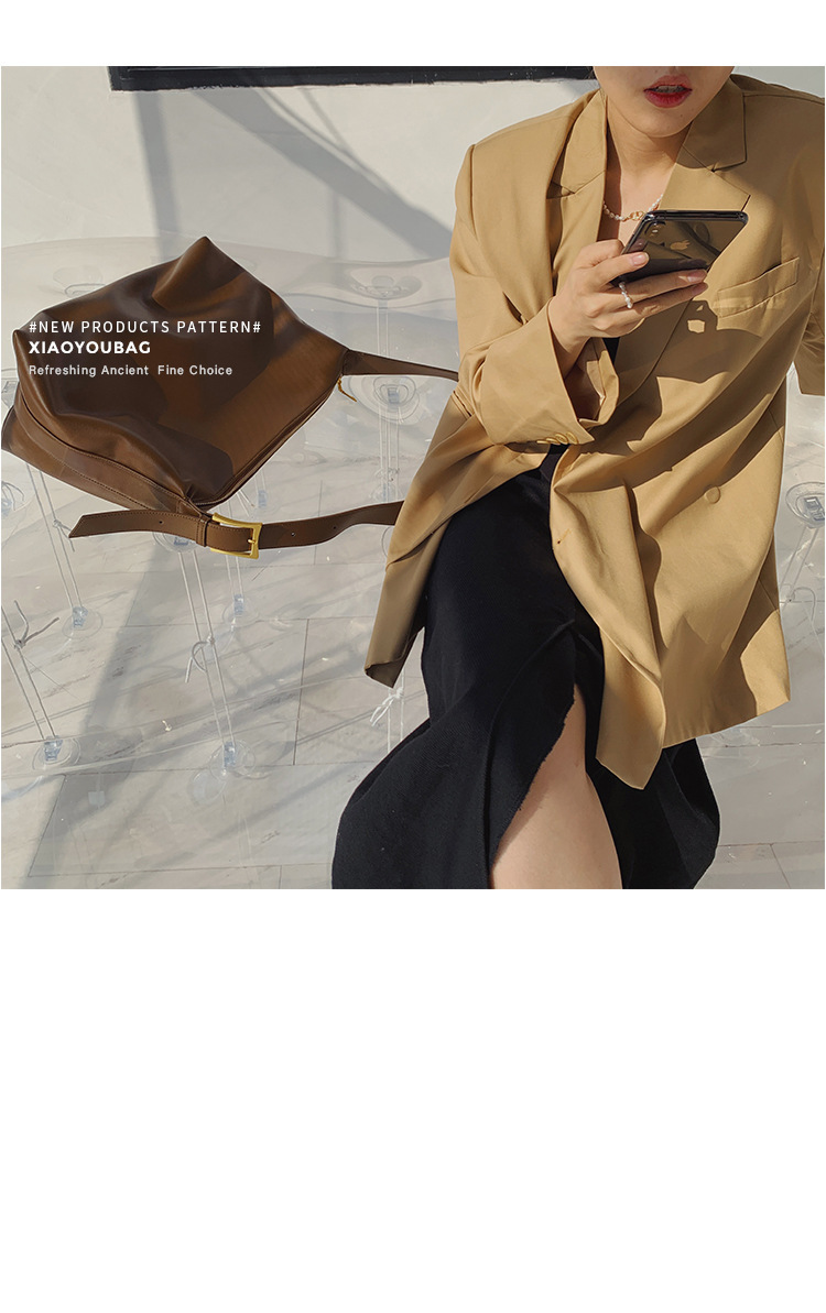  Soft Collapse Izjemno preprost Wind na eno ramo Big Small You Home Vsestranska moda za delo in delo Novo veliko_voghion.com