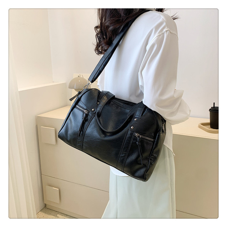 European and American cross-border fashion women's bag 2024 Spring new women's handbag, single-shoulder crossbody bag, simple tote bag undefined