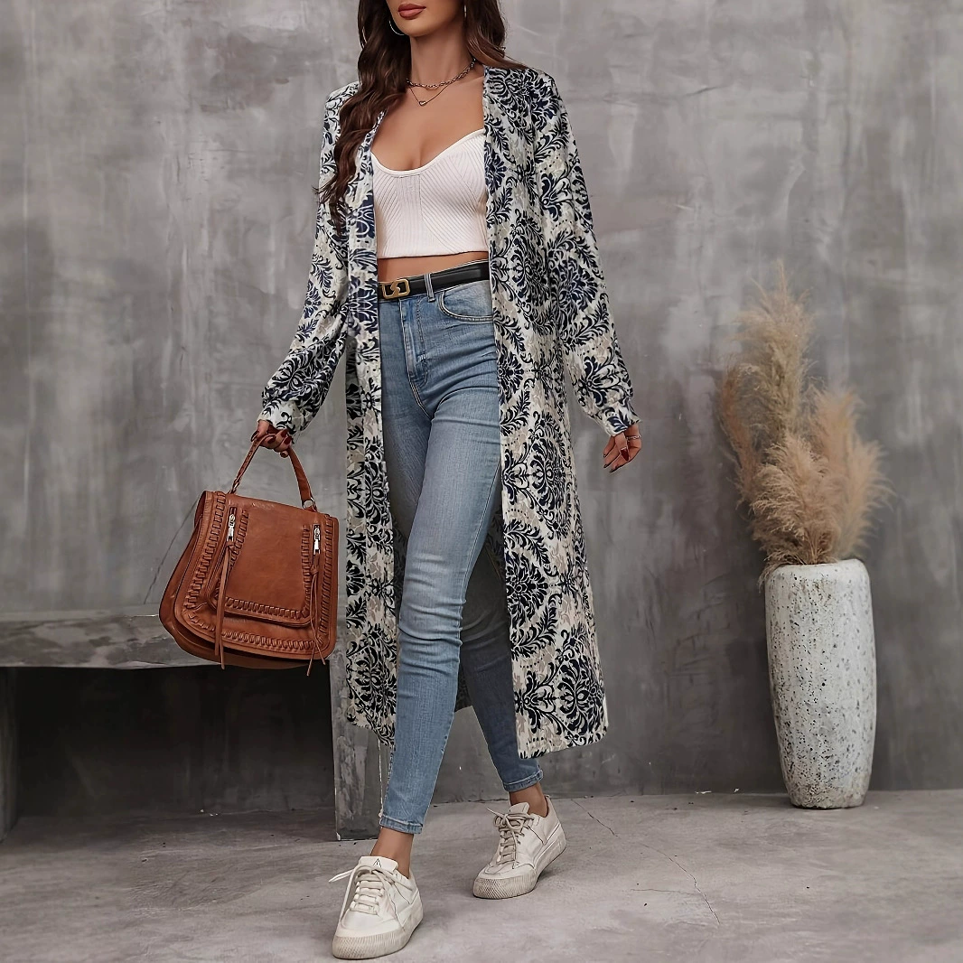 Женская винтажная элегантная куртка обычного кроя