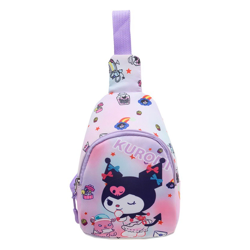 Модная поясная сумка для мальчиков и девочек Модная Подарочная сумка Милая детская нагрудная сумка Новая мультяшная сумка через плечо Kulomi