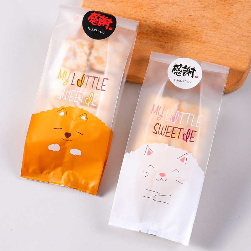 Nuevo copo de nieve crujiente máquina de sellado bolsa de embalaje de la galleta bolsa de embalaje de la hornada de leche Jujube cookie bolsa de embalaje bolsa de sellado de la máquina