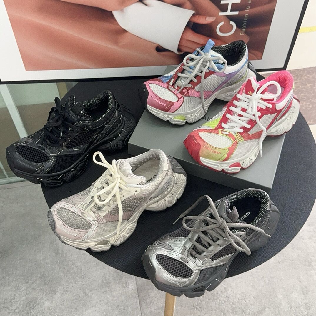 Paris Stapler Torre Shoes Women 2024 Autumn New Old Color Couples Thick Sole Increased sneaker Men