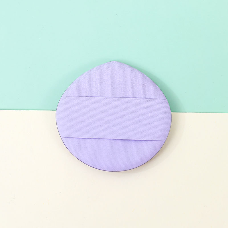 Fábrica personalizada Macaron Shuffle polvo de cojín de aire grande ancho cinta dedos esponja maquillaje no látex al por mayor