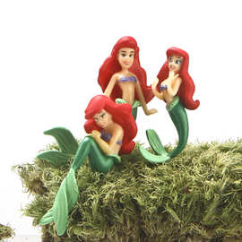 动漫周边人鱼公主韩版创意手办百搭DIY微景观园艺造景公仔