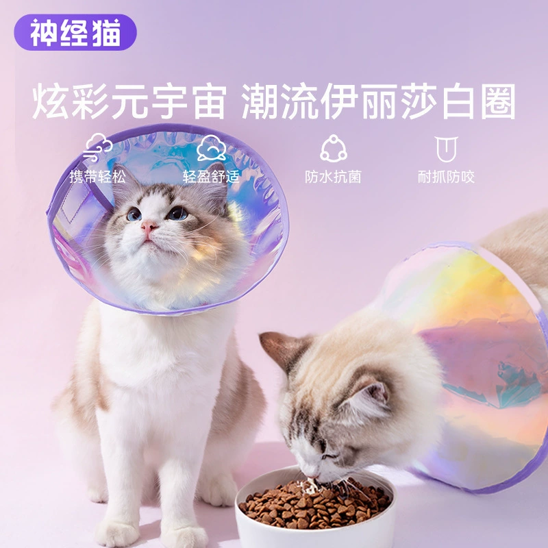 Элизабет ошейник для стерилизации кошек и собак ошейник с защитой от облизывания Британский короткий ошейник для кошек ошейник позорное кольцо Крышка головы кошки