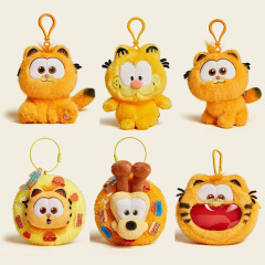 正版加菲猫毛绒玩具橘色Garfield胖猫咪玩偶公仔小挂件 一件代发