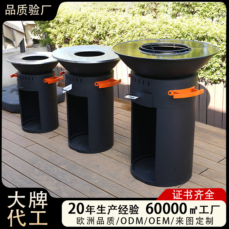 Grill al por mayor horno de calefacción horno de leña vertical horno de parrilla fiesta jardín patio horno de parrilla al aire libre