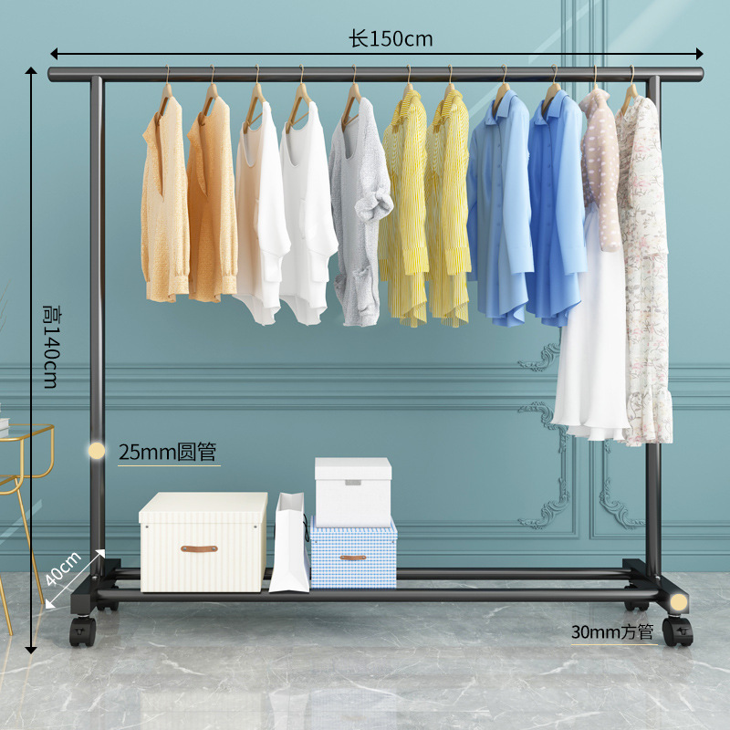 25개 튜브 - 단일 직선 막대 + 휠 - 검정색 150