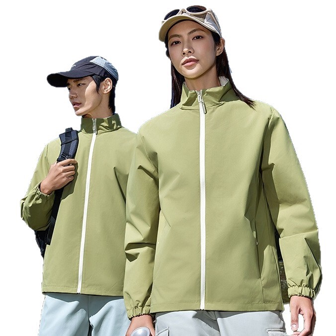 工作服冲锋衣定制防泼水登山防风夹克外套薄款工装户外男凯泰|undefined
