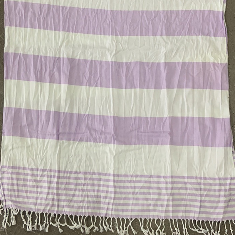 Toallas transfronterizas absorbentes gran tamaño toallas de baño de punto rayas bordadas toallas de playa turcas algodón al por mayor