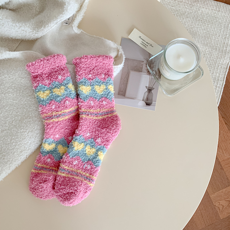 Calcetines de Piso para Dormir de Terciopelo de Coral Térmicos y Engrosados para Invierno image 7
