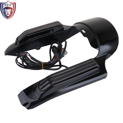 Motorcycle Fender Glide Road King Modified LED - black