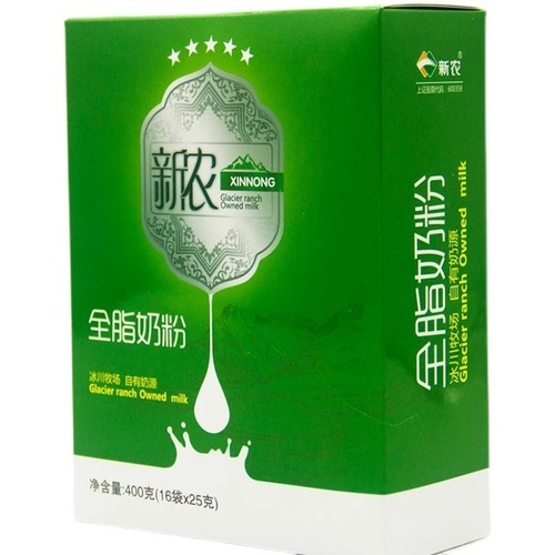 Xinnong milk powder 400g (25g*16 bags) adult full-fat high-quality Xinjiang milk powder student nutritional breakfast milk