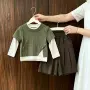 小女孩秋季1811假两件上衣
