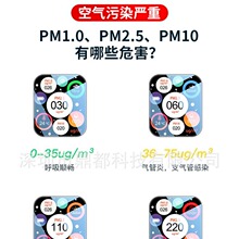PM2.5 PM10 PM1.0温湿度检测仪液化气雾霾空气质量粉尘