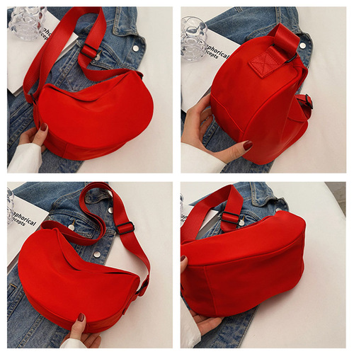 This year's popular small bag for women  new trendy red crossbody bag for women casual sports shoulder bag versatile dumpling bag