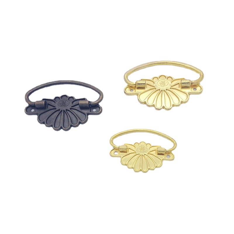 源头厂家 现货供应漆器盒提手    荷花拉手  福字提手 合金把手