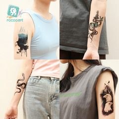New cross-border waterproof sweat flower arm tattoo stickers Personalized and fashionable snake and eagle tattoo stickers for men and women tattoo