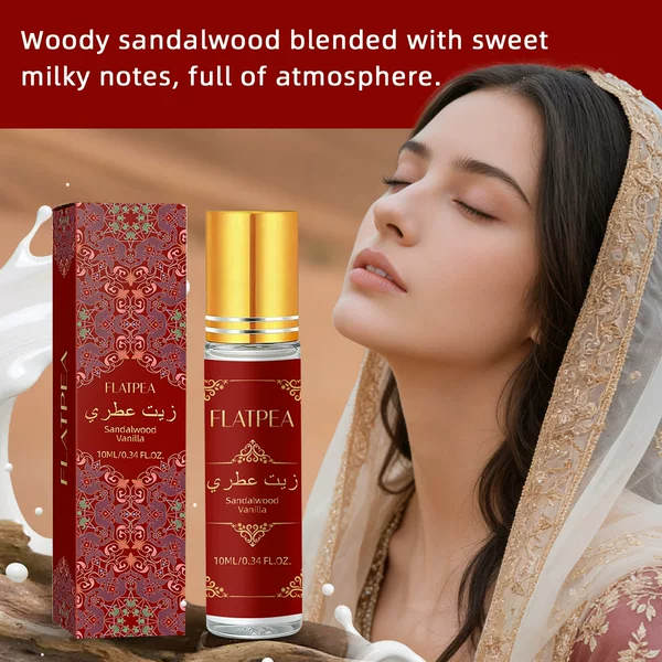 Arabian Perfume Oil Sandalwood Long-Lasting Fragrance Roll-On 10ml Middle Eastern Alcohol-Free Perfume Natural Essential Oil Wholesale
