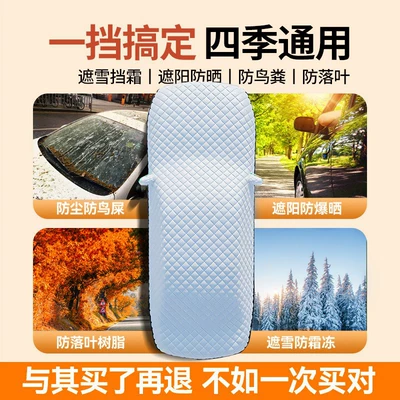 Car Snow Cover, Winter Anti-Freeze — Car snow shield