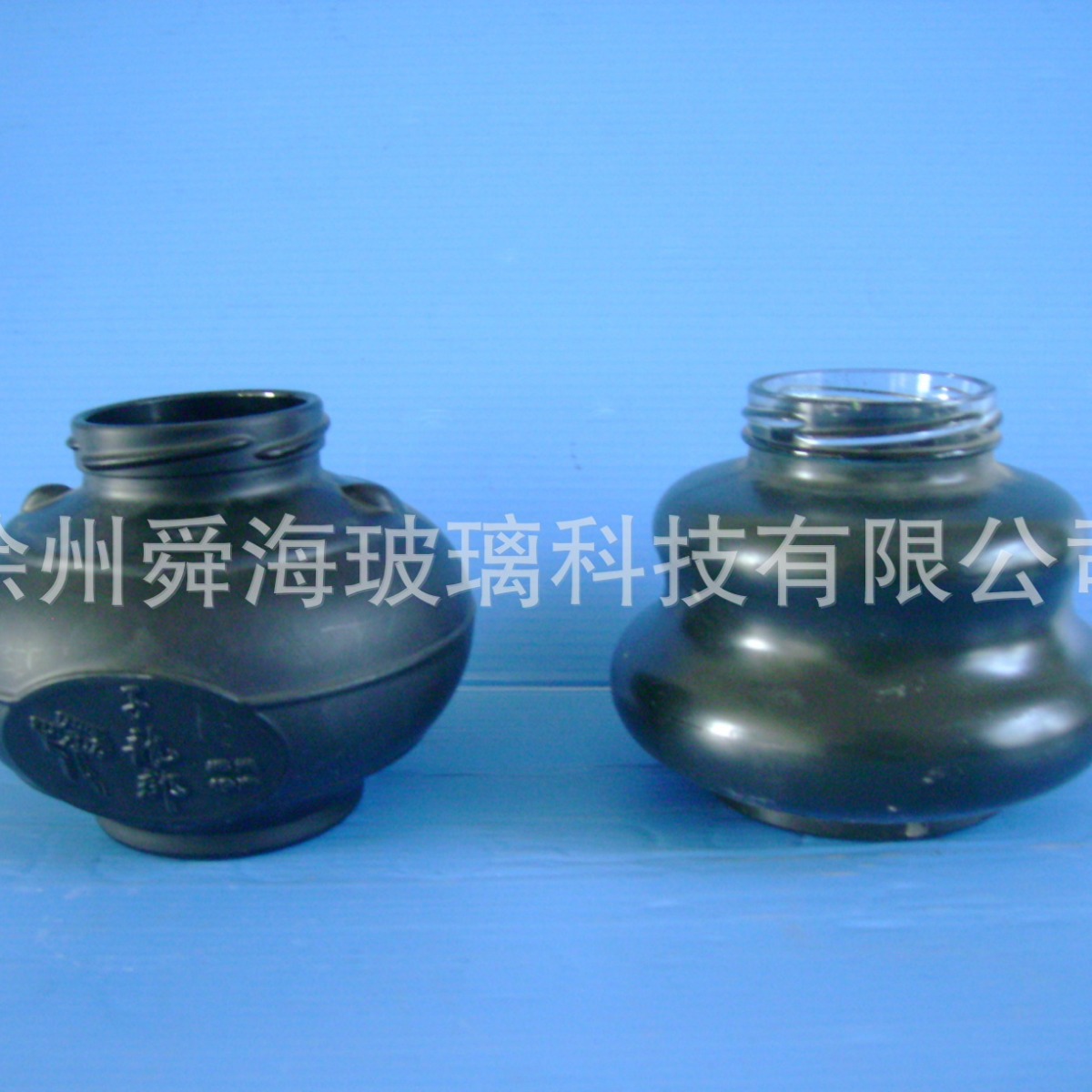 坛子肉玻璃罐 坛子鸡玻璃瓶坛子鱼酒坛子玻璃罐仿陶瓷玻璃罐外贸