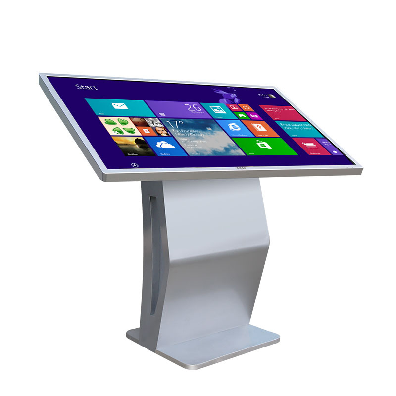 触摸屏广告机 多点触控查询一体机 K型网络显示屏 落地卧式广告机