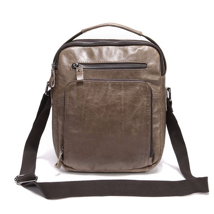 Leather fashionable one-shoulder bag, cowhide