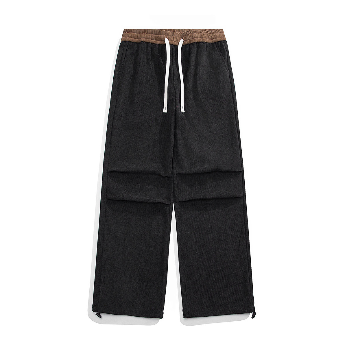 High conversion tremolo fleece-lined paratrooper pants corduroy pants men's autumn and winter 2023 new Hong Kong-style lovers