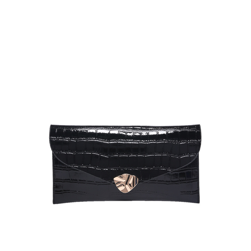 Diseño de nicho bolso de alta calidad para mujeres 2024 bolso de mano con patrón de cocodrilo de moda bolso de sobres de mujer bungee