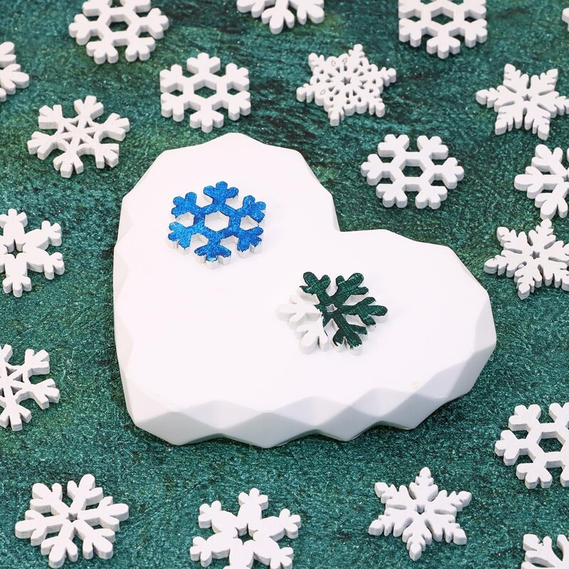 Snowflake for Christmas Tree Hanging Painting DIY Crafts Projects Holiday Party School Home Activity,