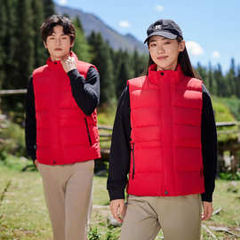 羽绒棉背心工作服刺绣大码公司团购工装背心坎肩外套马甲定制logo