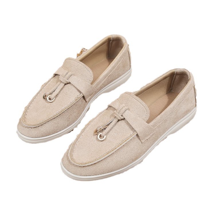 2023 New Model Single 35-45 European And American Export High-End Slip-On Loafers For Women, Small Style Rubber_vogvips.com