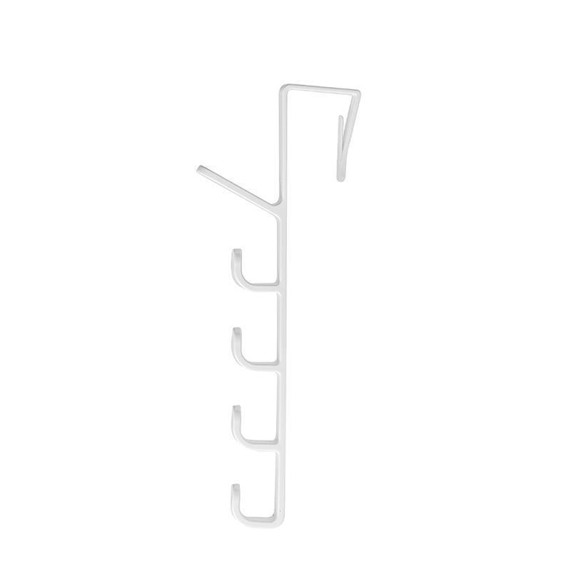 门后五连排挂钩挂衣架衣服帽子收纳架免打孔宿舍背式无痕收纳挂架|undefined