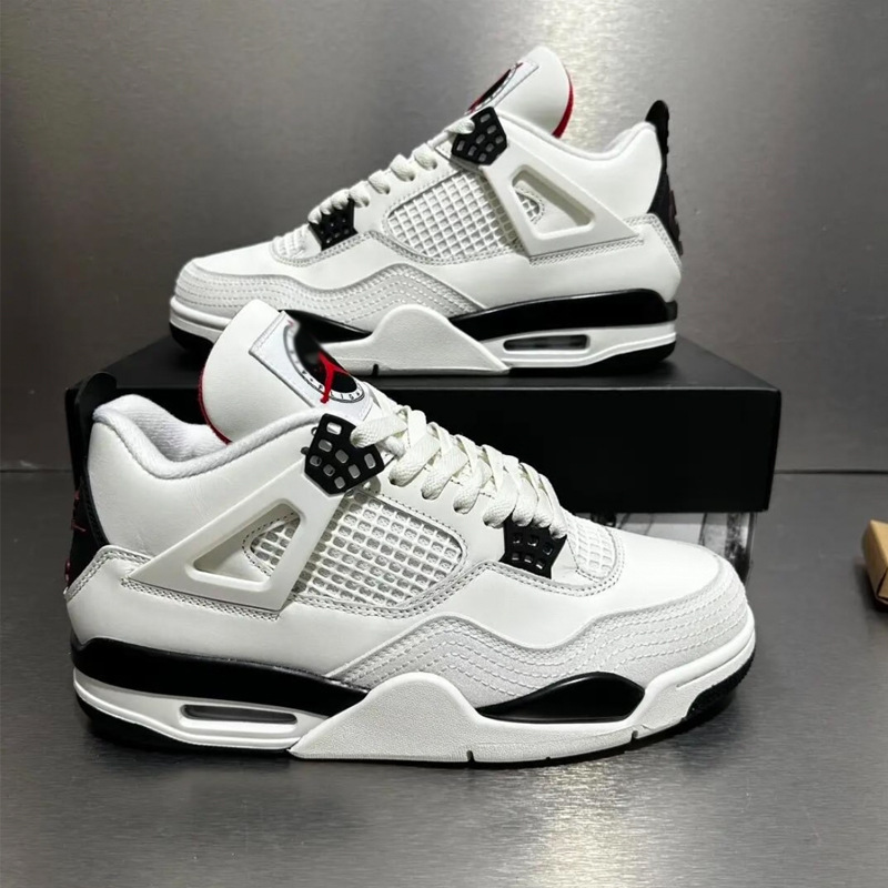 Putian AJ4 basketball shoes, wear-resistant, anti-torsion, cushioned, with good grip, high-top air-cushioned sports shoes for men and women, high-end version Putian AJ4 basketball shoes, wear-resistant, anti-torsion, cushioned, with good grip, high-top air-cushioned sports shoes for men and women, high-end version
