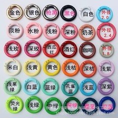 カラーメタルオープンサークル塗装亜鉛合金スプリングバックルブックリングカードリングバックルアクセサリーキャンディーカラースプリングリング