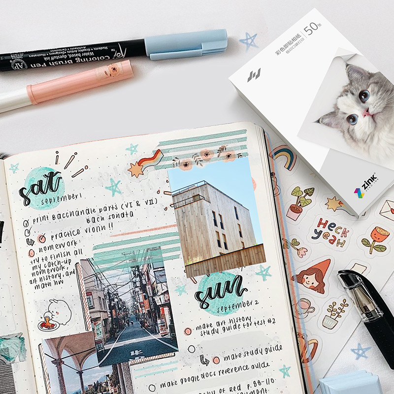 N1 포토지 핸드폰 포토프린터 3인치 컬러 포토지 세트 포토인화지 공급