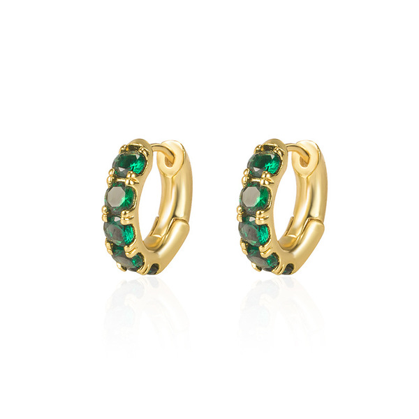 fashionable earrings with zircon
