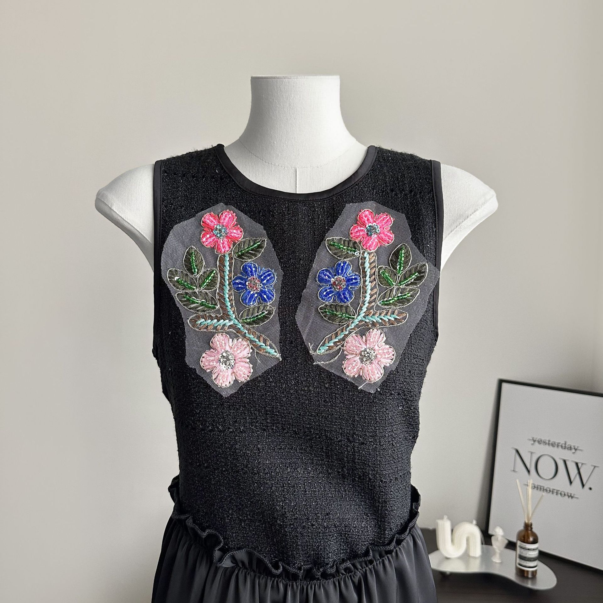 Encaje color flor par nueva ropa de Mujer Flor tridimensional flor pegajosa vestido de novia joyería DIY accesorios decorativos image 2