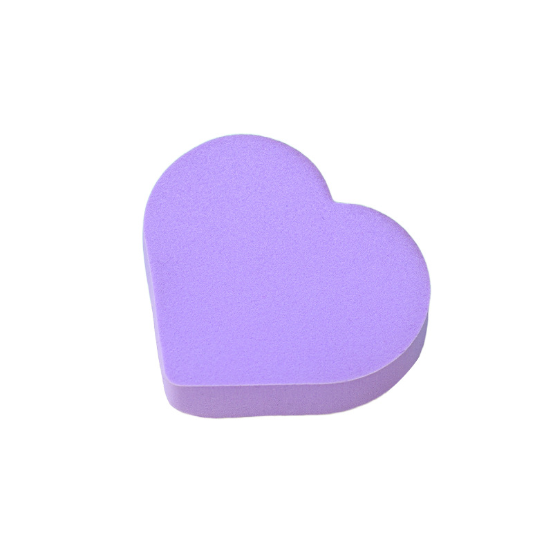 La borla de amor plana personalizada de fábrica no come polvo, los patrones de logotipo se pueden imprimir, esponja, maquillaje, huevo, maquillaje, huevo