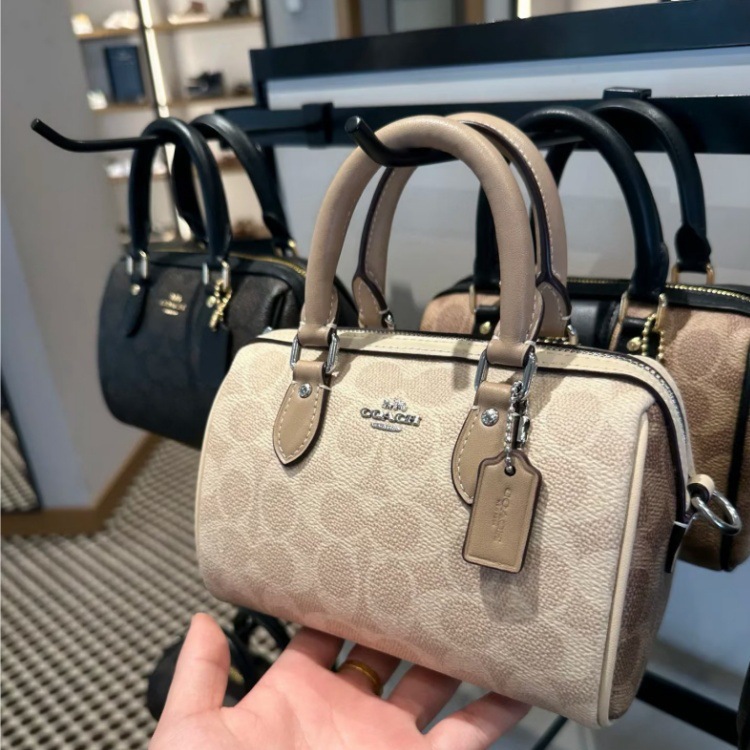 Kou C's Monogram Mini Boston Çanta - Klassik Krossbody Model